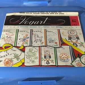 Vintage Vogart Transfer Patterns. 12 Kitchen Axioms To Lighten “K. P. Detail”